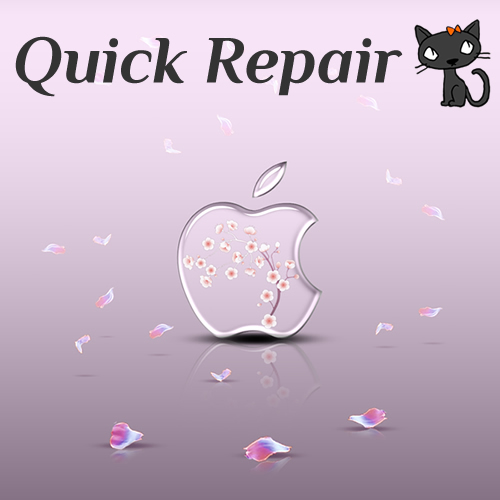 クイックリペアは階段上がって3Fです